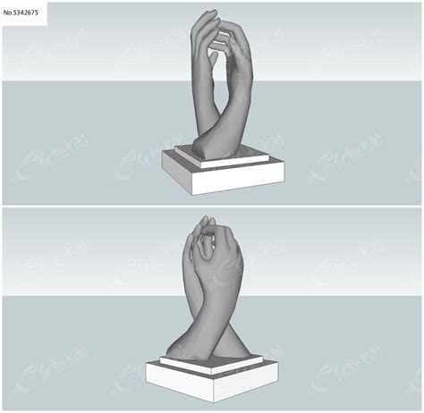 双手紧握的雕塑图片叫什么