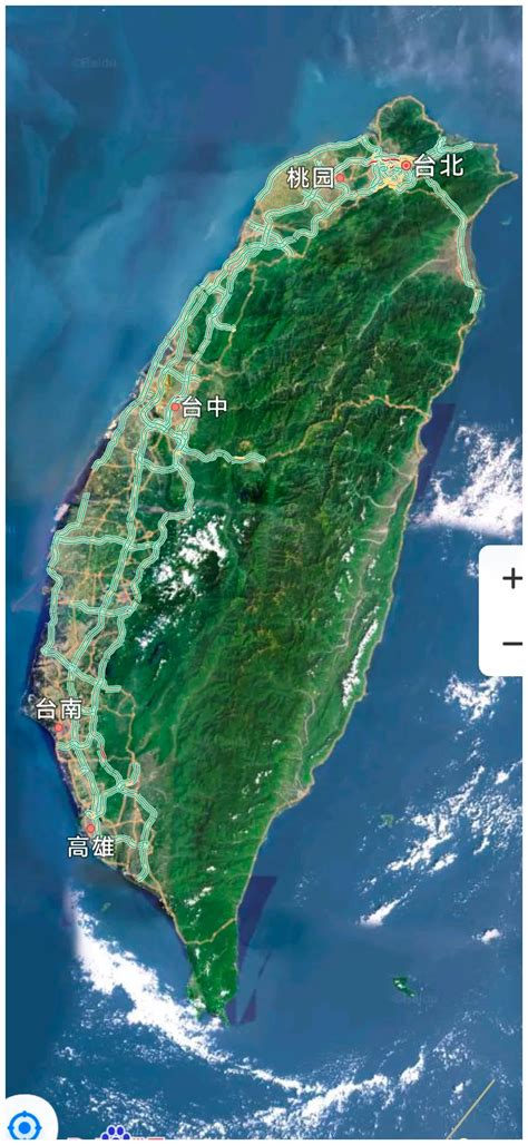 台湾飞机场卫星地图