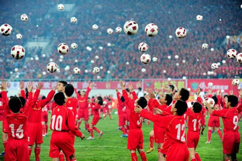 在中国的足球比赛