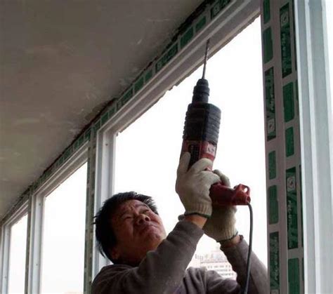 塑钢窗户安装过程
