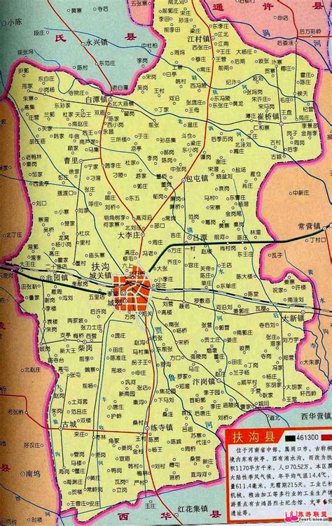 太康乡镇行政地图全图