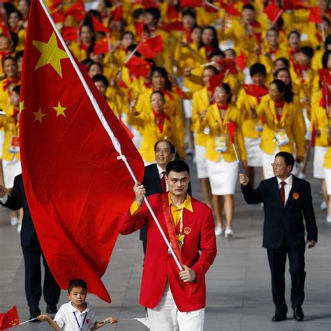 奥运会中国男女旗手