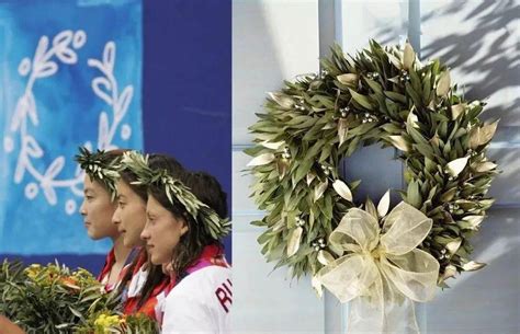 奥运会冠军花环照片