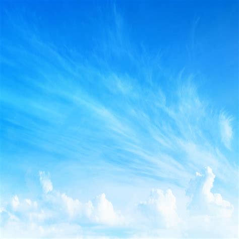 好看淡雅蓝天白云微信图片