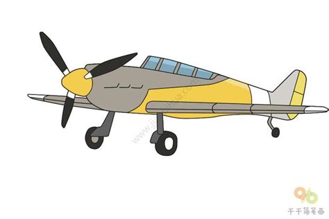 如何画简单的二战飞机