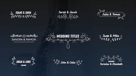 婚礼名字排版