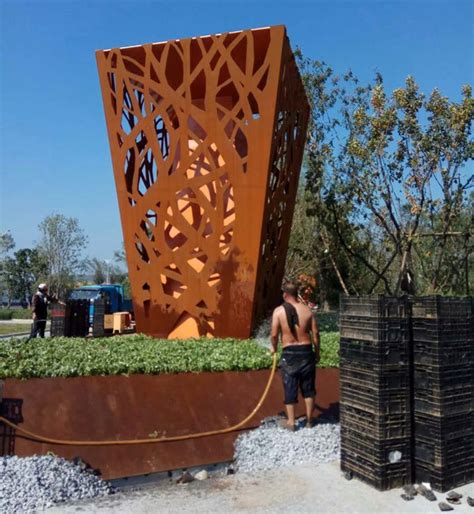 宁夏景观耐候钢板雕塑