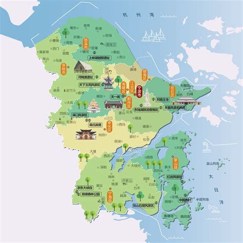 宁波旅游地图