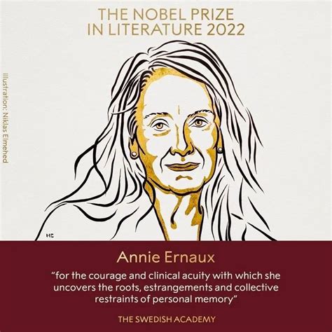 安妮·埃尔诺获诺贝尔文学奖
