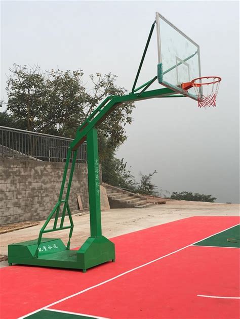 室外收缩式篮球架