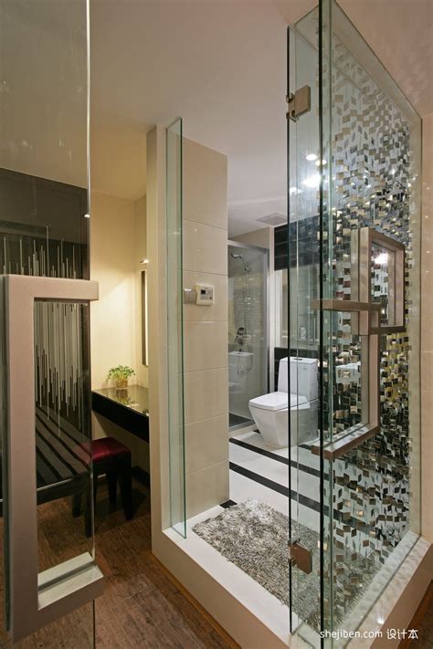 宾馆洗手间玻璃门设计