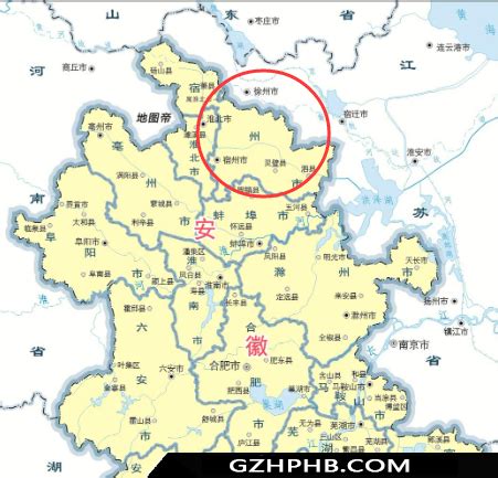 宿州在中国地图哪里