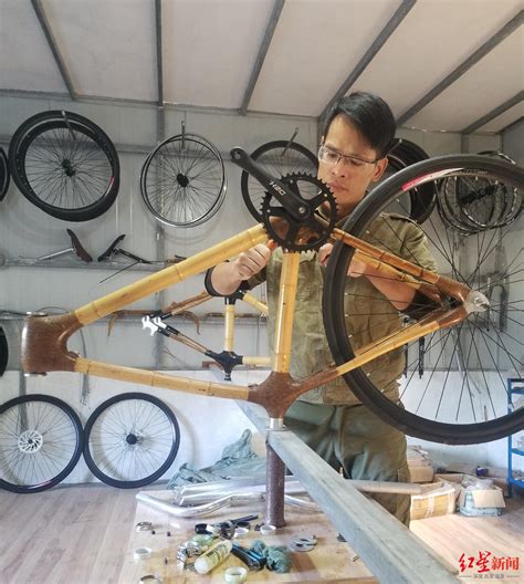 小伙用竹子造自行车出口万辆