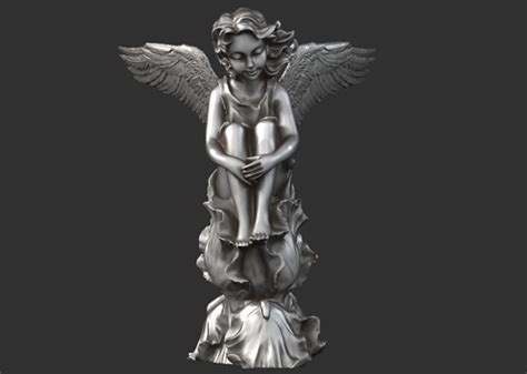 少女天使雕塑