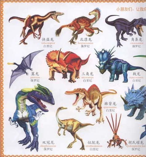 常见恐龙的图片和名字