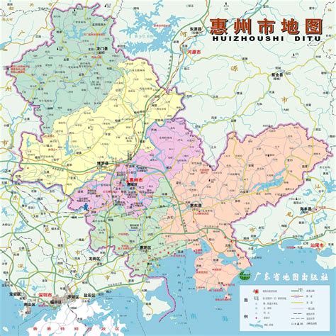 广东省惠州市地图