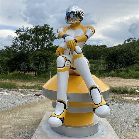 广宁玻璃钢机器人雕塑公司