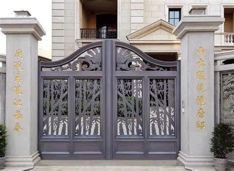 庭院门柱造型设计中式