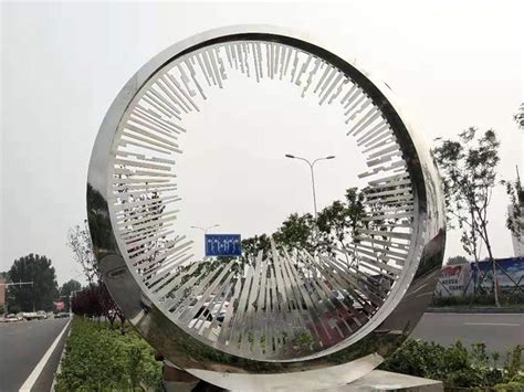 延安不锈钢圆环雕塑