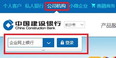 建设银行网上企业银行登录入口