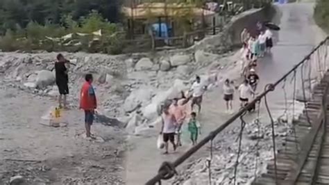 彭州山洪致7死次日仍有游客前往
