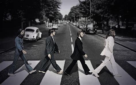 披头士乐队过马路