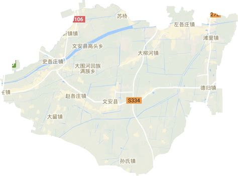 文安县各乡镇高清地图