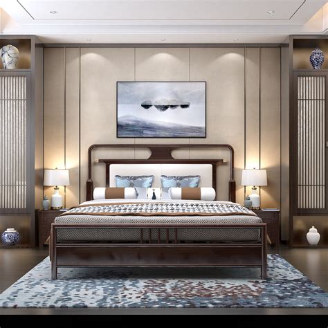 新中式现代床