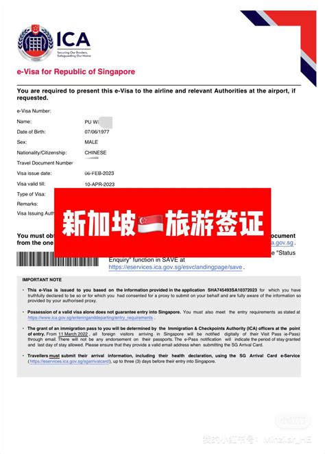 新加坡63天旅游签证