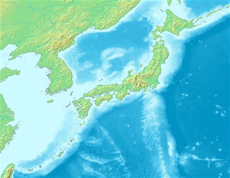 日本地形图高清大图