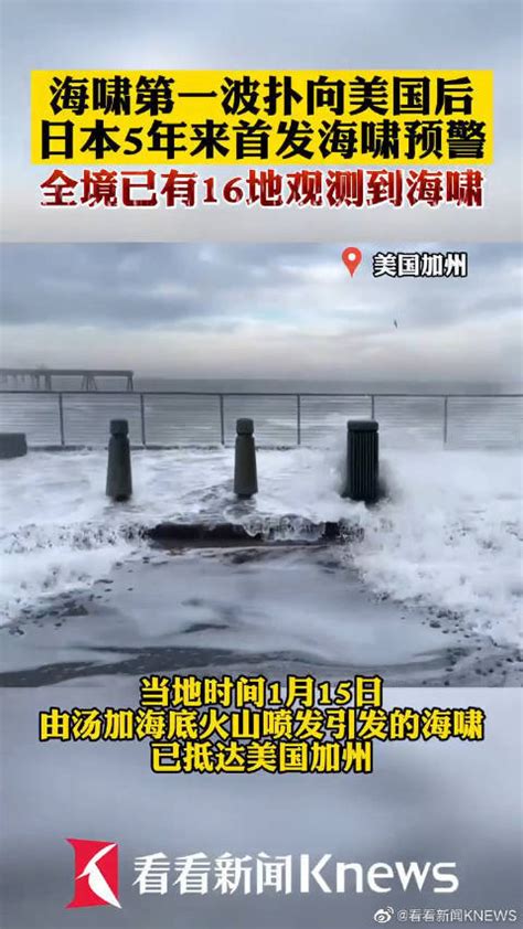 日本多地观测到海啸直播