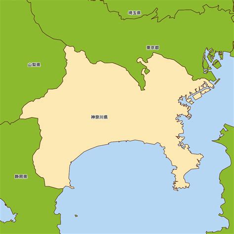 日本神奈川地图位置