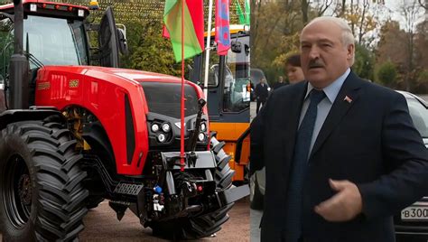 普京生日卢卡申科送了一辆拖拉机