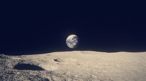月球上看地球真实视频