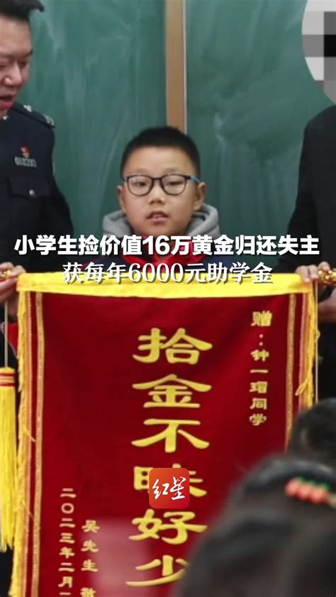 杭州小学生捡20万