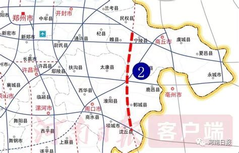 柘城县高速精确线路图