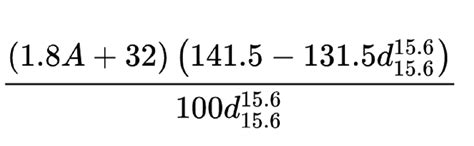 柴油十六烷值计算公式及密度换算