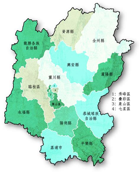 桂林位置地图