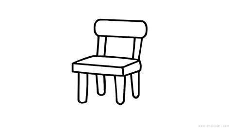 桌子椅子立体的简笔画