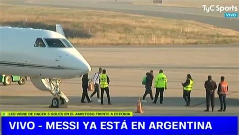 梅西乘坐私人飞机返回阿根廷