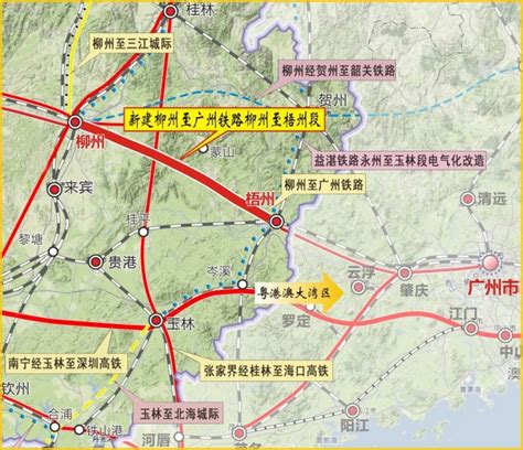 梧州到贺州高铁规划图