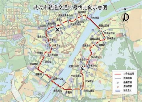 武汉地铁12号线完整线路图
