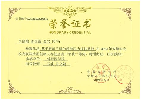 武汉大学生市级比赛证书