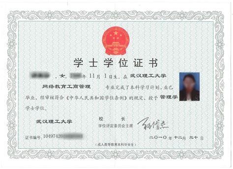 武汉理工大学有什么证书