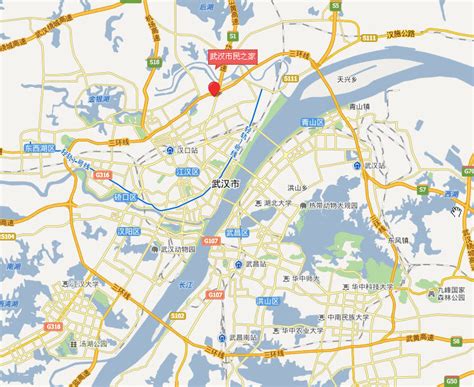 武汉站地理位置
