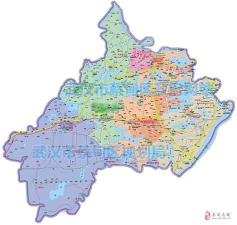 武汉蔡甸区电子版地图