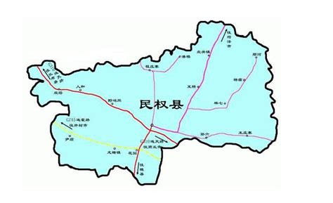 民权县各乡镇地图