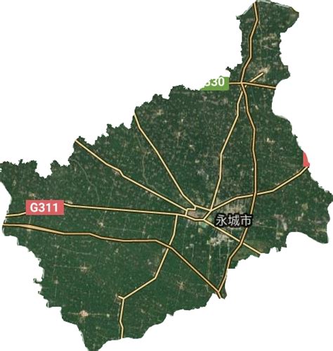 永城乡镇卫星地图