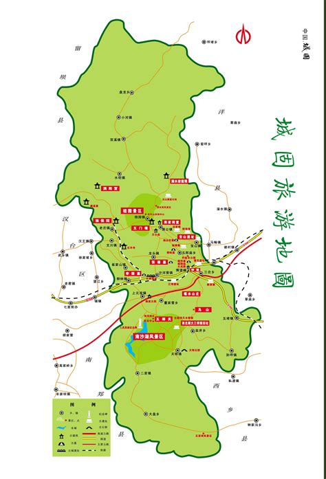 汉中市城固县地图