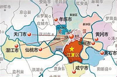 江夏区在武汉市的地理位置